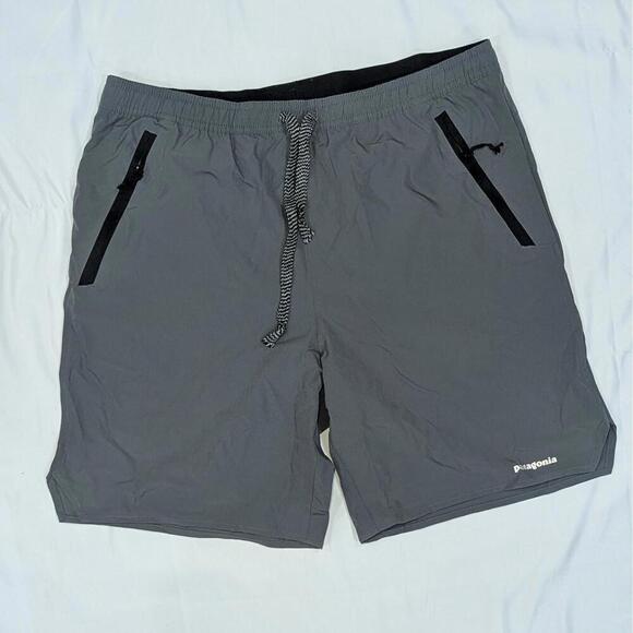 Patagonia Other - Patagonia Nine Trails Running Shorts 8" Forge Gray Men’s XL NWT Zip Pockets
